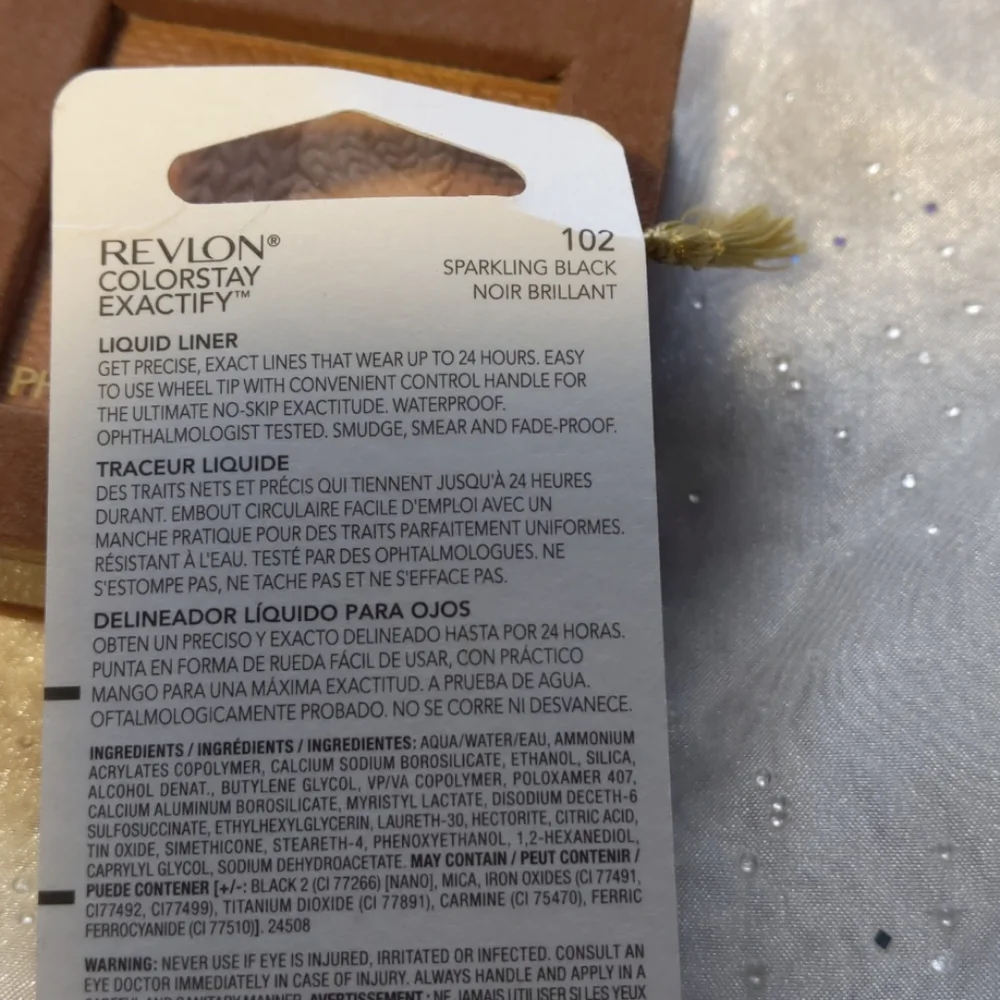 Revlon liquid liner and physicians formula bronzer